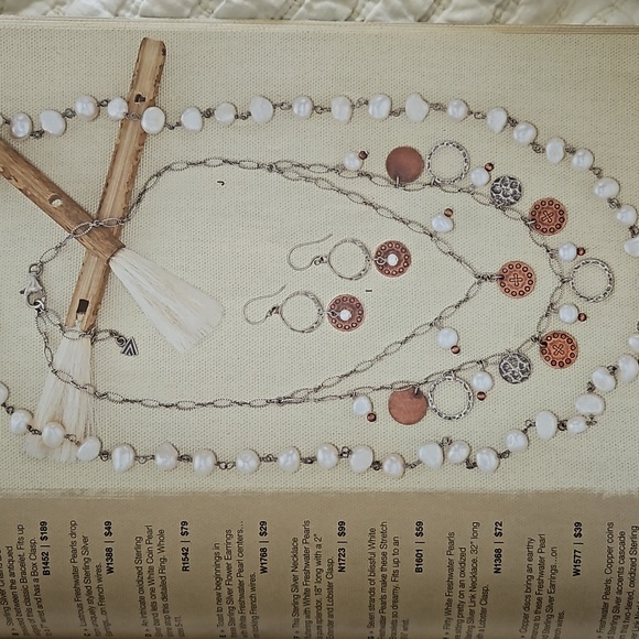 SILPADA  Pearls Copper Coin Charms necklace - Picture 4 of 4